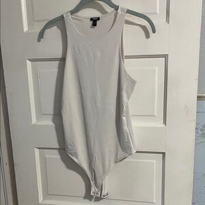 Express Cream Sleeveless Bodysuit
